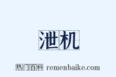 泄机是什么意思的图片